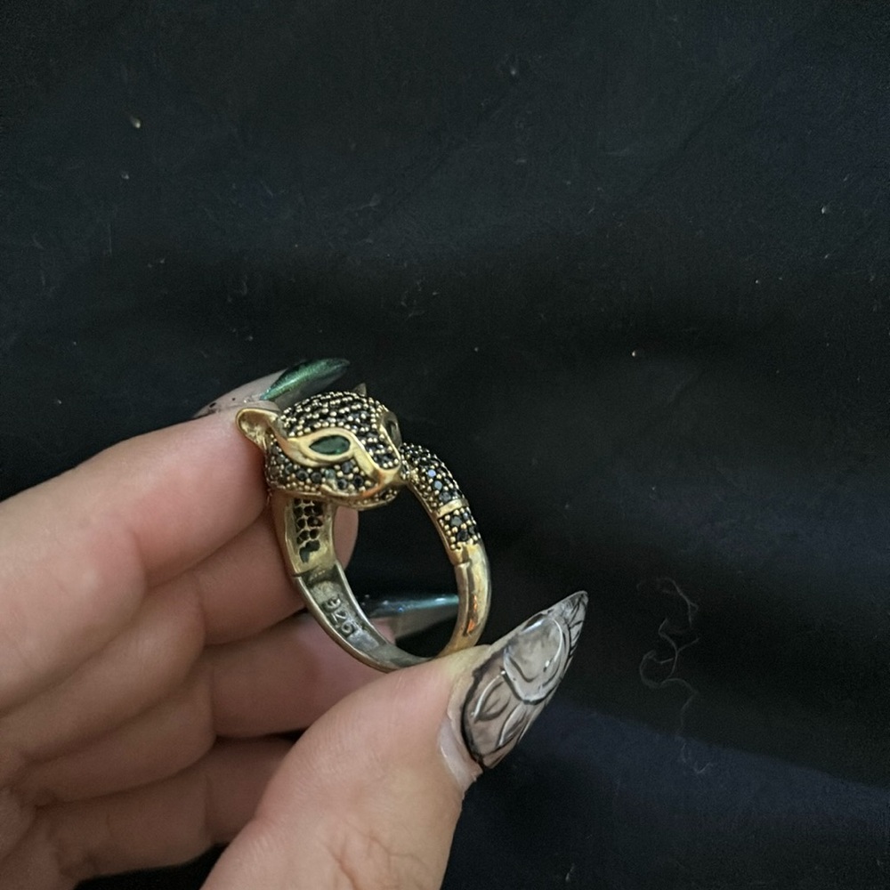Jaguar Cubic Zircon Ring